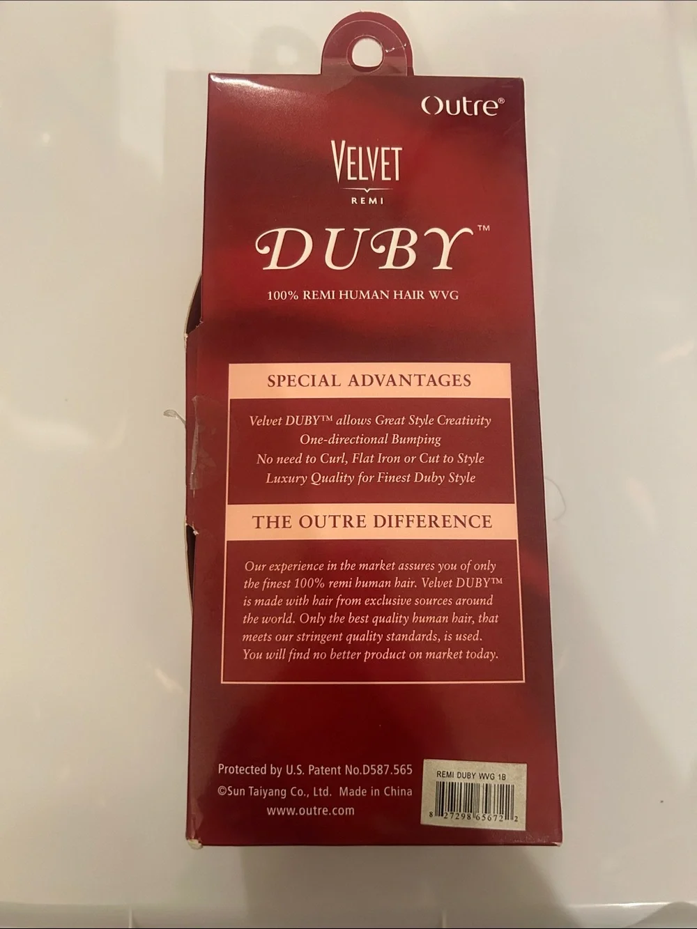 Outre Velvet Remix Duby, 100% Remi Human Hair WVG - Color 1B